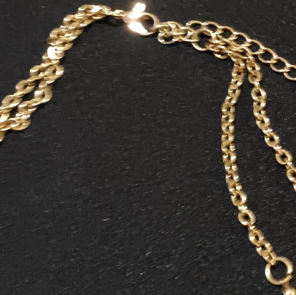 Necklace seafoam and clear beads 2 strand - Picture 4 of 5